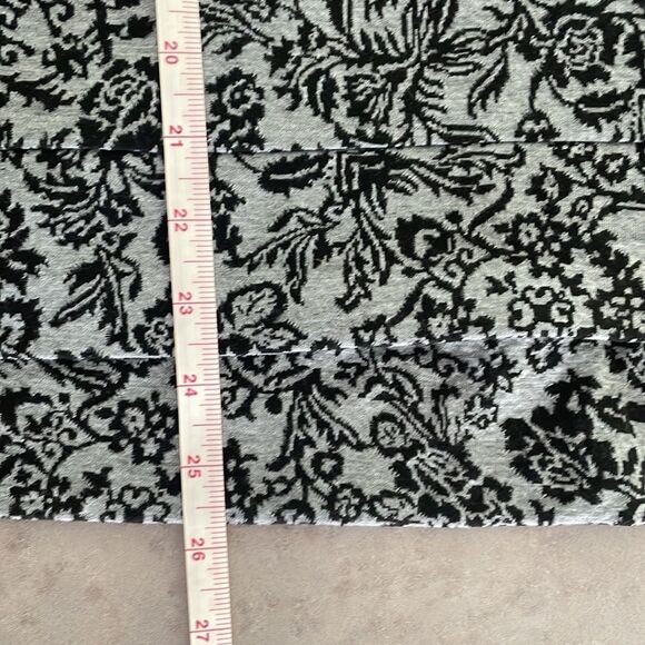 OPHELIA ROE gray & black floral knit‎ women’s long balloon sleeve shirt size XL - Picture 8 of 10